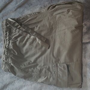 Lane Bryant Deep olive green crop pant
